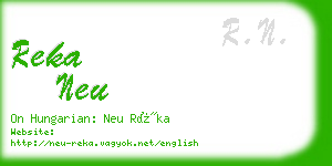 reka neu business card